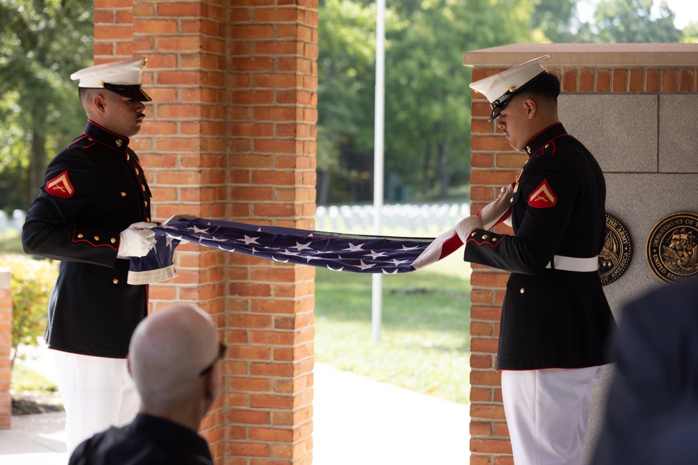 Memorial service for Silver Star, Purple Heart recipient retired U.S. Marines LtCol Bayard Victor Taylor
