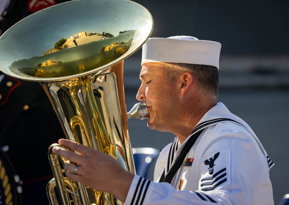 U.S. Naval Forces Europe and Africa Band perform Operation Avalanches’ 80th Anniversary