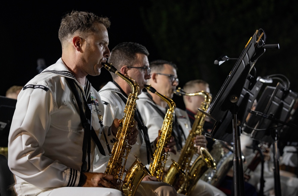 U.S. Naval Forces Europe and Africa Band perform Operation Avalanches’ 80th Anniversary