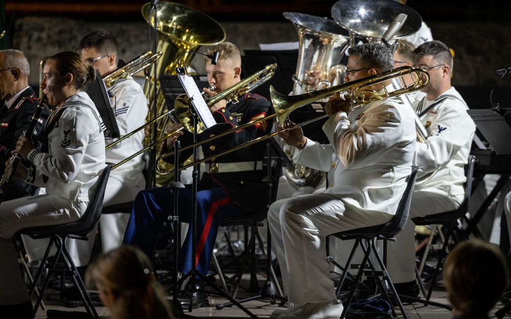 U.S. Naval Forces Europe and Africa Band perform Operation Avalanches’ 80th Anniversary