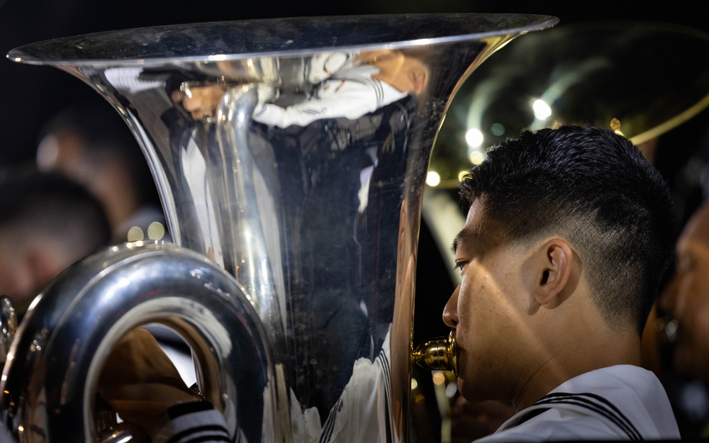 U.S. Naval Forces Europe and Africa Band perform Operation Avalanches’ 80th Anniversary