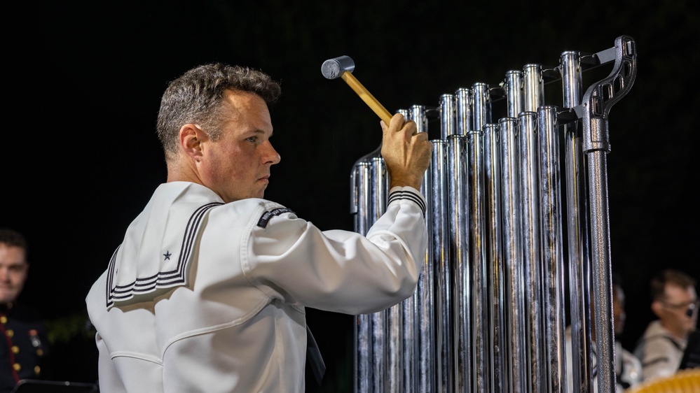 U.S. Naval Forces Europe and Africa Band perform Operation Avalanches’ 80th Anniversary