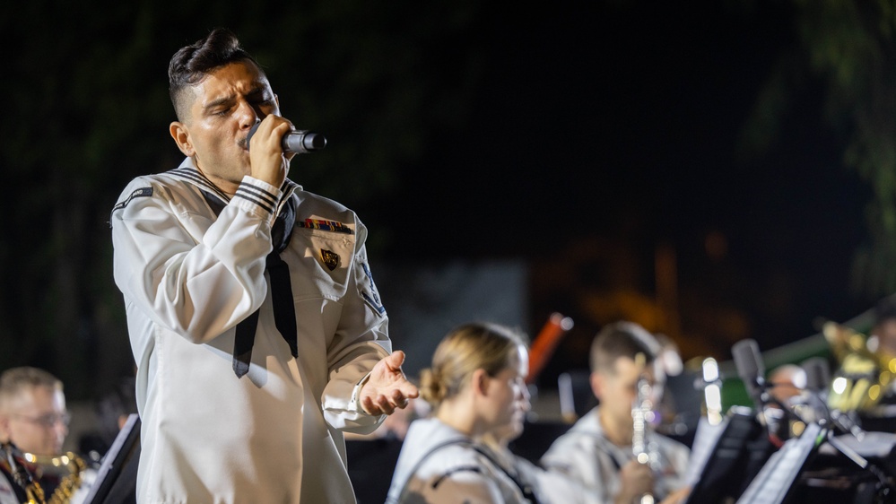 U.S. Naval Forces Europe and Africa Band perform Operation Avalanches’ 80th Anniversary