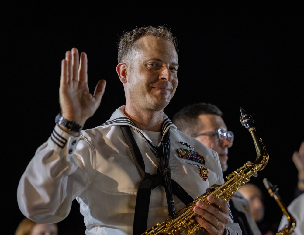 U.S. Naval Forces Europe and Africa Band perform Operation Avalanches’ 80th Anniversary