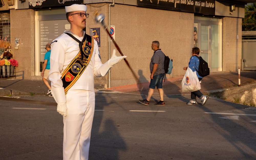 U.S. Naval Forces Europe and Africa Band perform Operation Avalanches’ 80th Anniversary