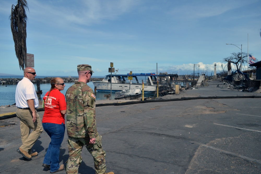 USACE leader tours Hawai’i Wildfire recovery efforts