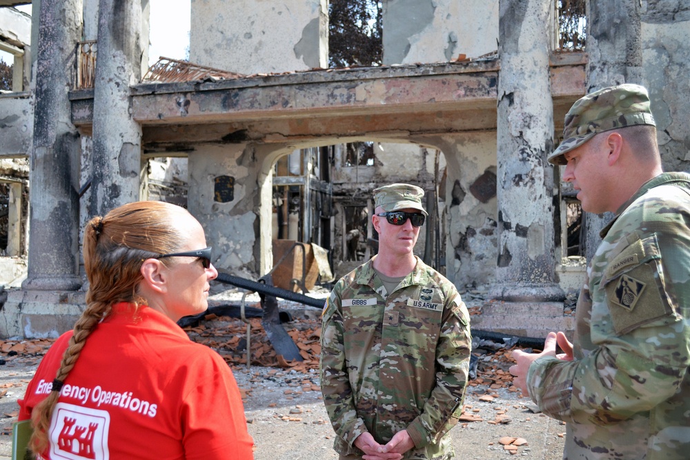 USACE leader tours Hawai’i Wildfire recovery efforts