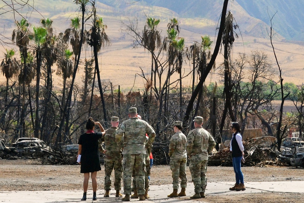 USACE leader tours Hawai’i Wildfire recovery efforts