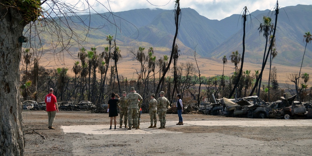 USACE leader tours Hawai’i Wildfire recovery efforts