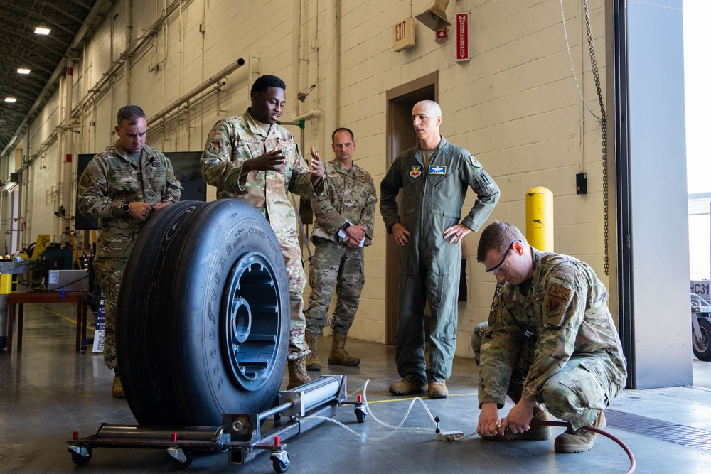 15th Air Force leadership visits 461st Air Control Wing to see wing’s incoming, current missions