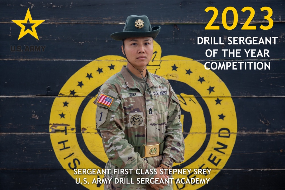 U.S. Army Drill Sergeant Academy Drill Sergeant of the Year, SSG, Stepney Srey competes for the title of U.S. Army Drill Sergeant of the Year