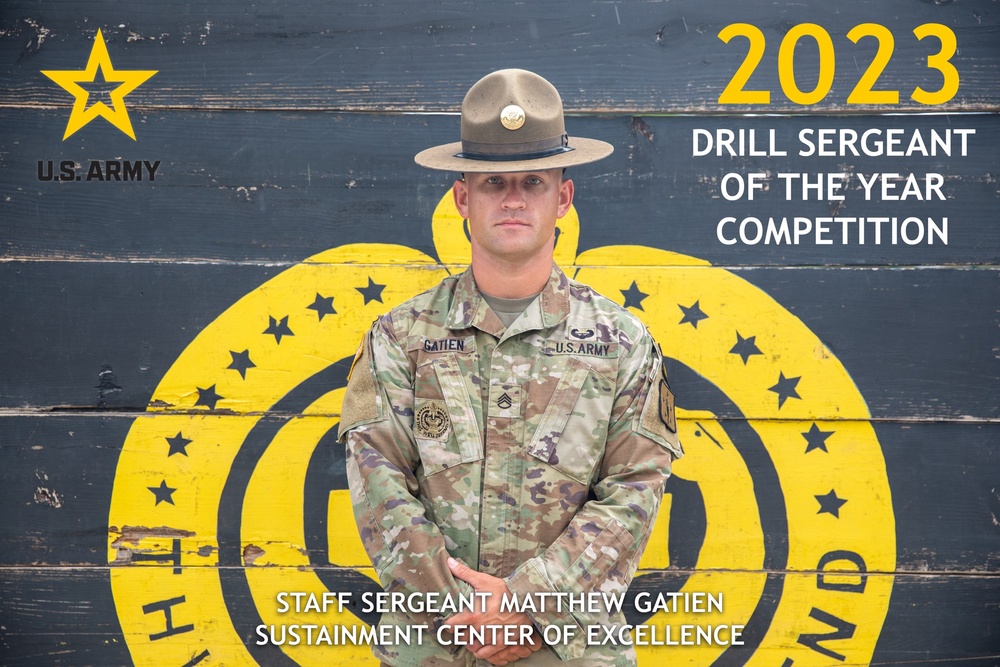 Sustainment Center of Excellence Drill Sergeant of the Year, SSG, Matthew Gatien competes for the title of U.S. Army Drill Sergeant of the Year