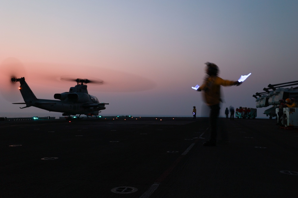 USS Bataan Launch Aircrafts