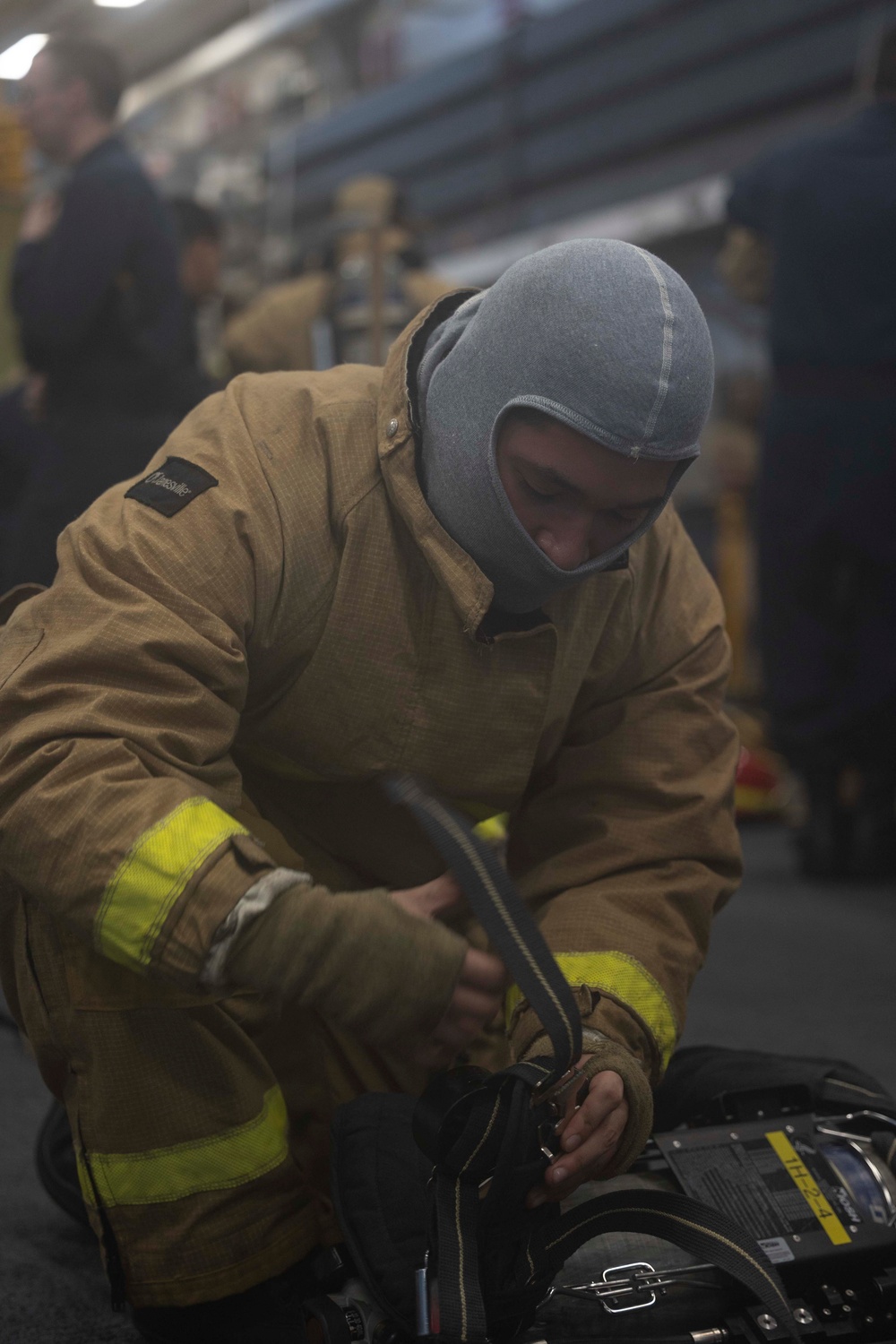 USS Bataan Firefighting Training