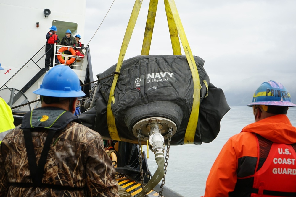 Coast Guard, Navy conduct pollution response exercises near Seward, Alaska