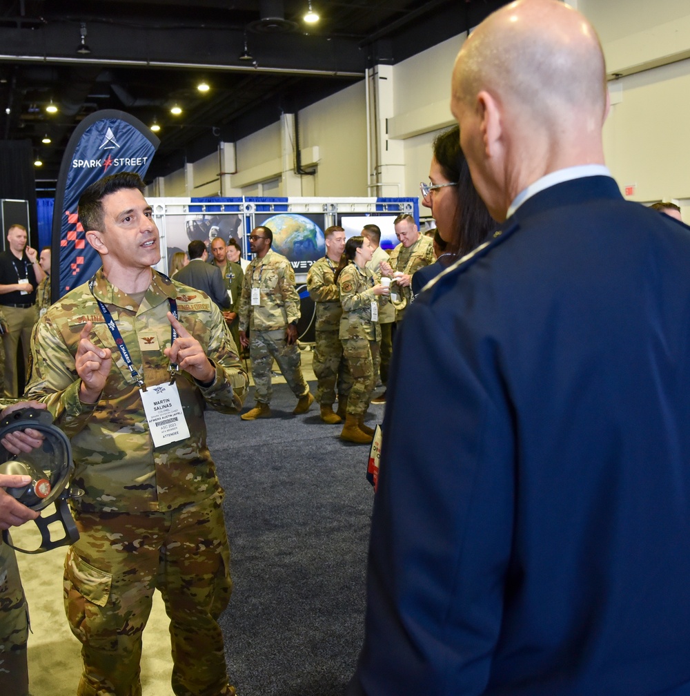 VCSAF visits Spark Street at Air, Space and Cyber Conference