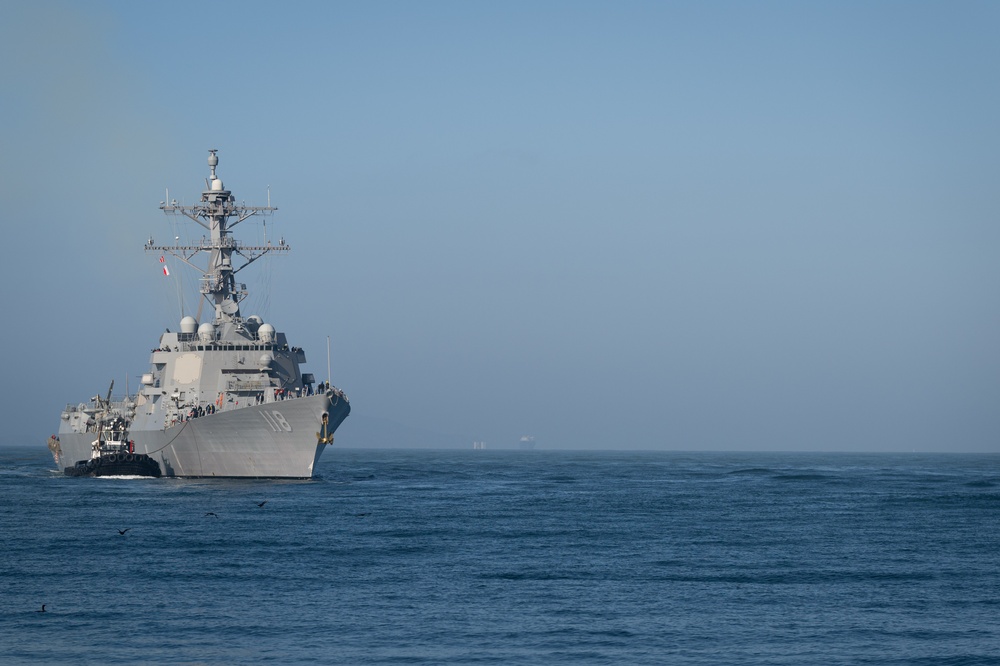 USS Daniel Inouye (DDG 118) Visits Naval Surface Warfare Center, Port Hueneme, for Ship Groom