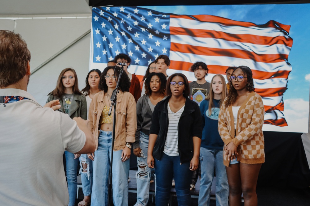 Prince George High School Chorus Practicing