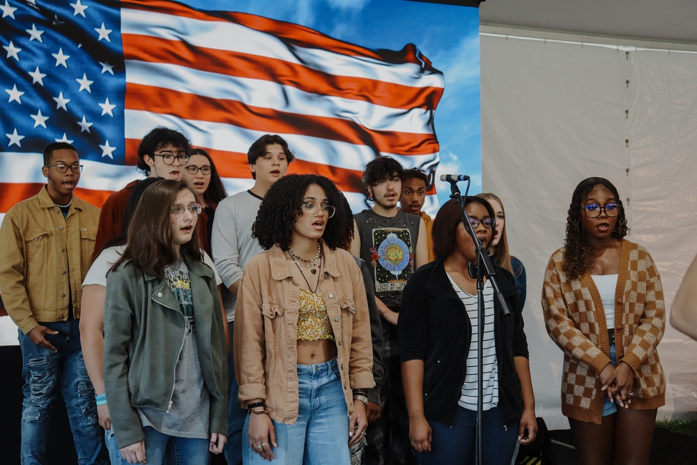 Prince George High School Chorus Practicing