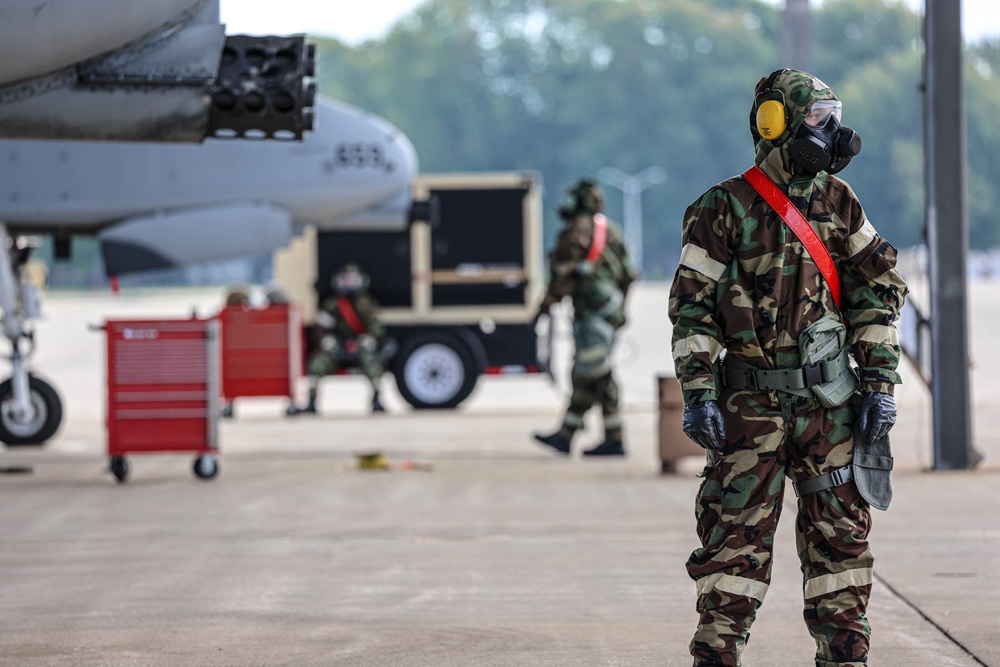 127th Aircraft Maintainers Launch Jets in MOPP