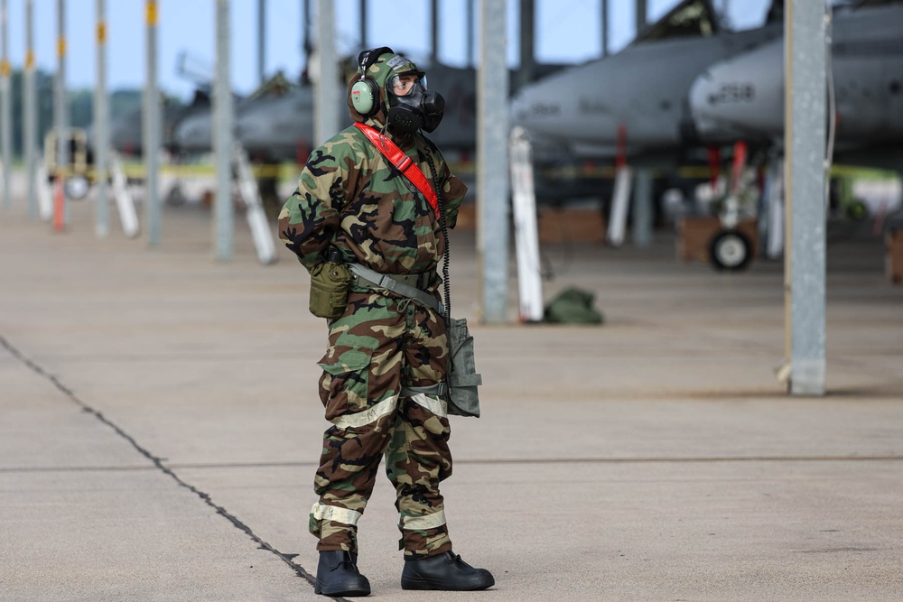 127th Aircraft Maintainers Launch Jets in MOPP