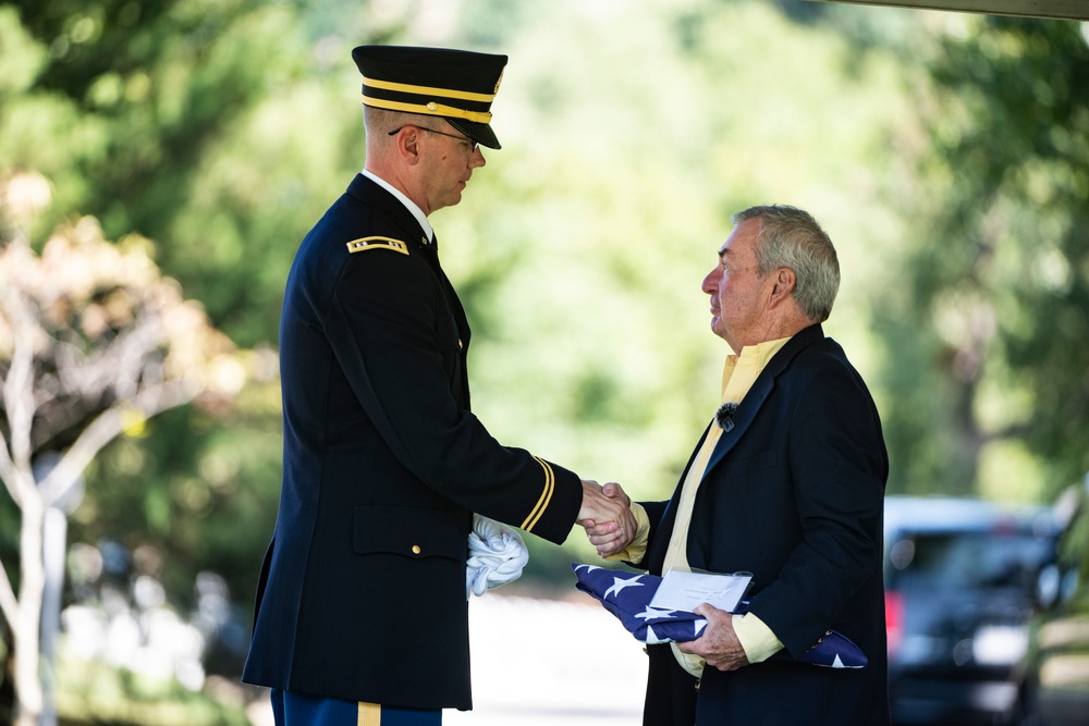 Military Funeral Honors with Funeral Escort are Conducted for U.S. Army Air Forces 1st Lt. William Montgomery in Section 78