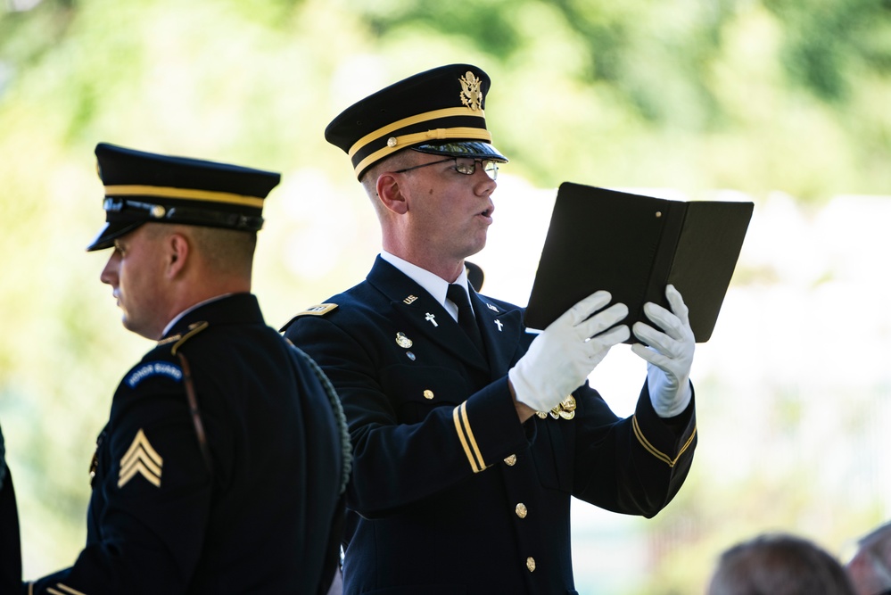 Military Funeral Honors with Funeral Escort are Conducted for U.S. Army Air Forces 1st Lt. William Montgomery in Section 78