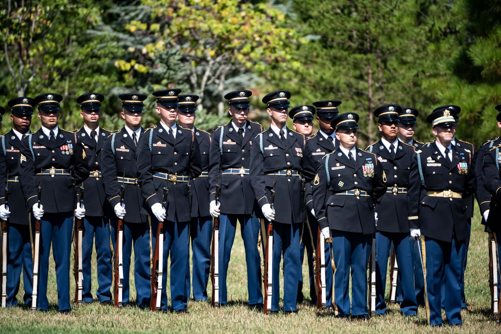 Military Funeral Honors with Funeral Escort are Conducted for U.S. Army Air Forces 1st Lt. William Montgomery in Section 78