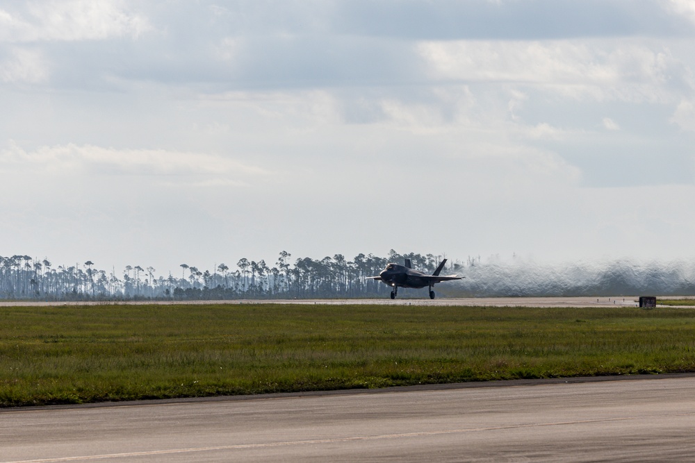 Marine Fighter Attack Squadron (VMFA) 542 trains at Tyndall Air Force Base