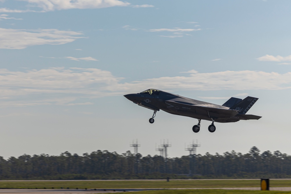 Marine Fighter Attack Squadron (VMFA) 542 trains at Tyndall Air Force Base