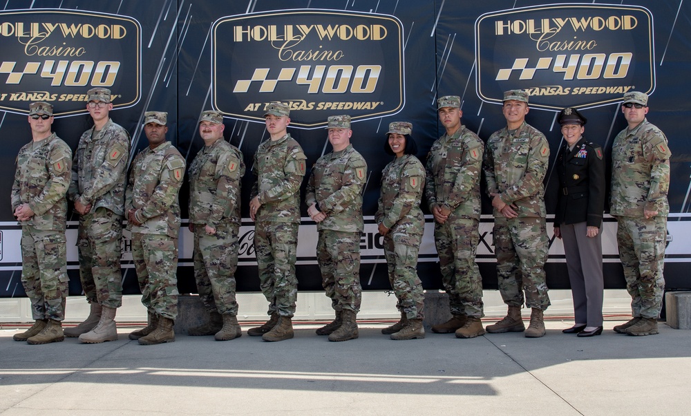 Service Members Reenlist in the Kansas Speedway