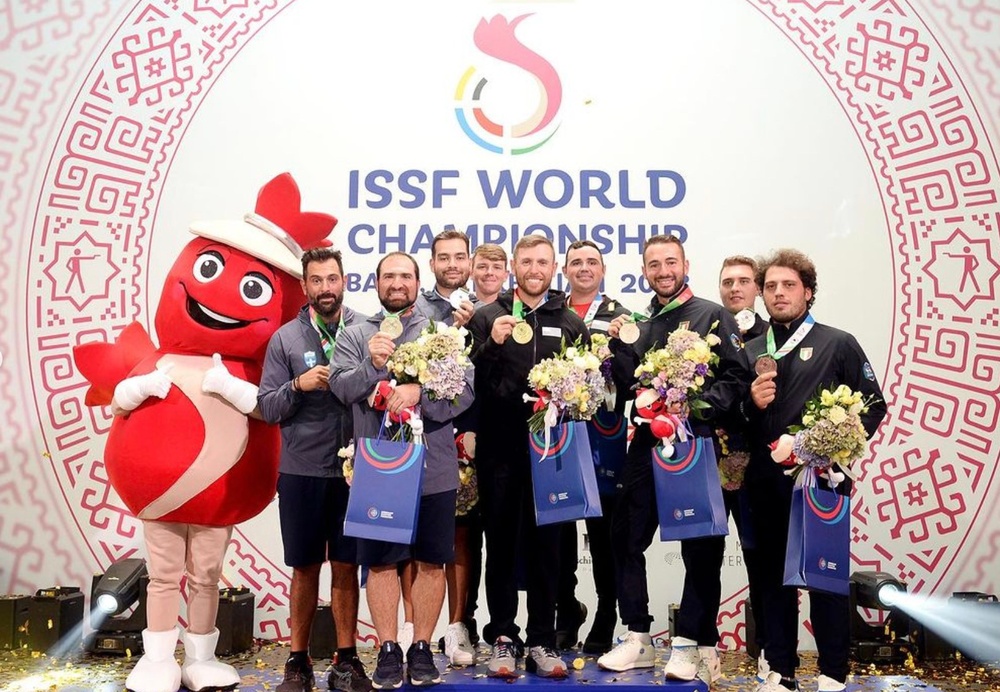 U.S. Men Bring Home Men's Skeet Team Gold from Baku