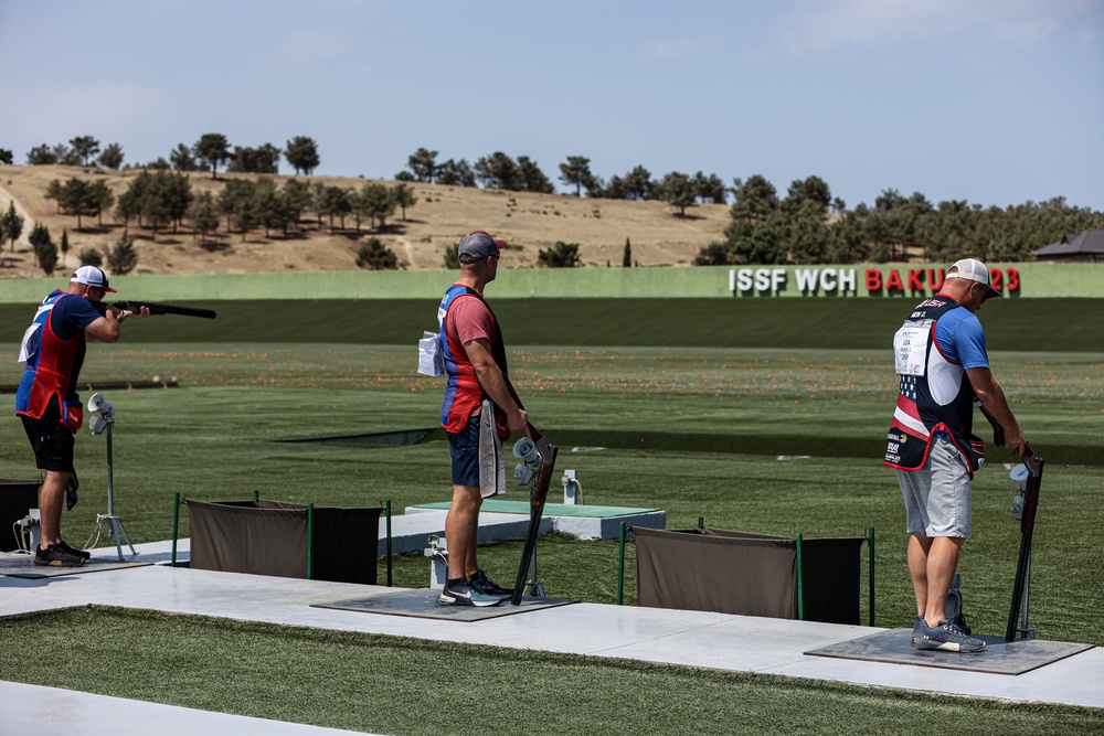 USAMU Soldiers Help Team USA Bring Home a Gold in Men's Trap Team