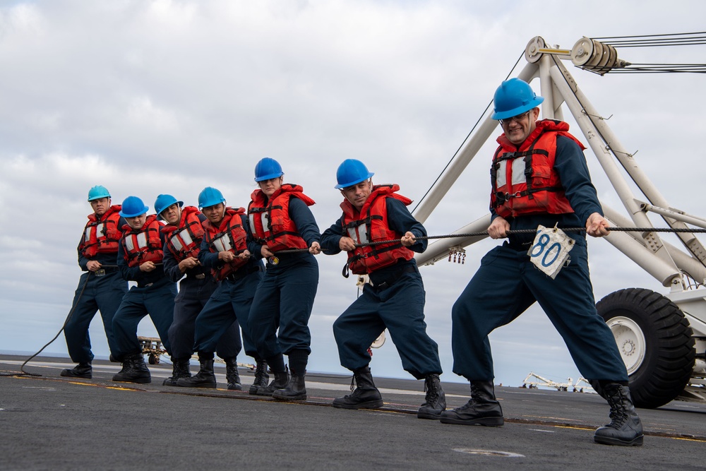 Nimitz Conducts Ammunition Offload Evolution