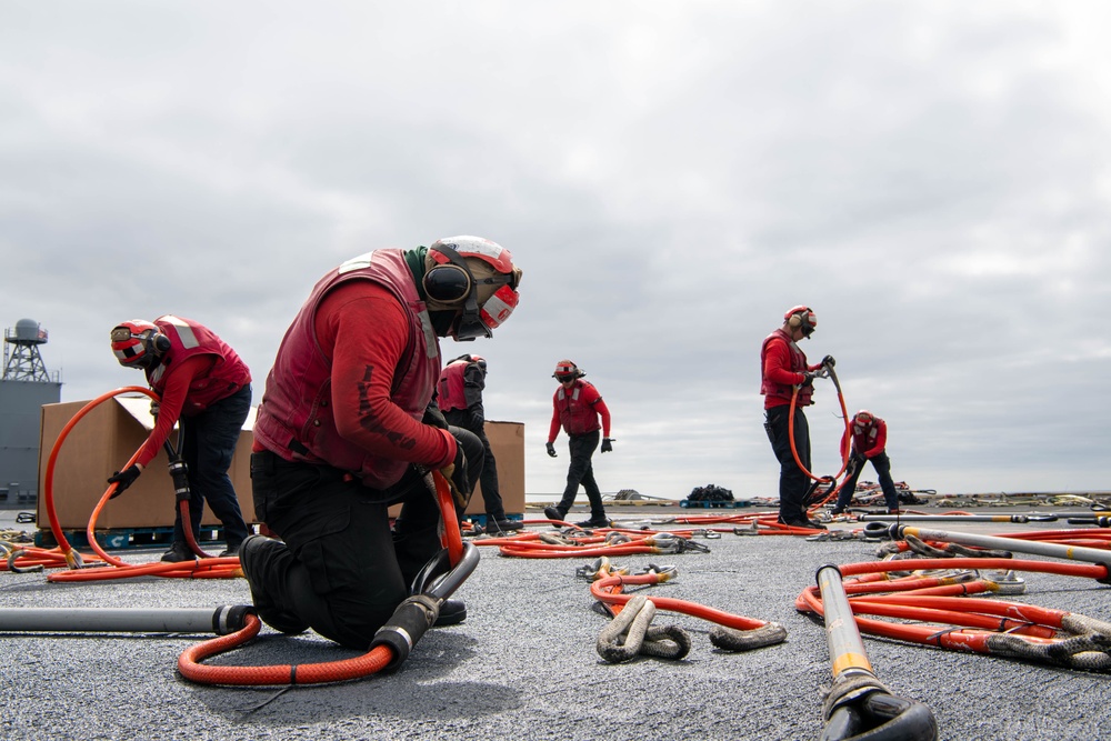 Nimitz Conducts Ammunition Offload Evolution