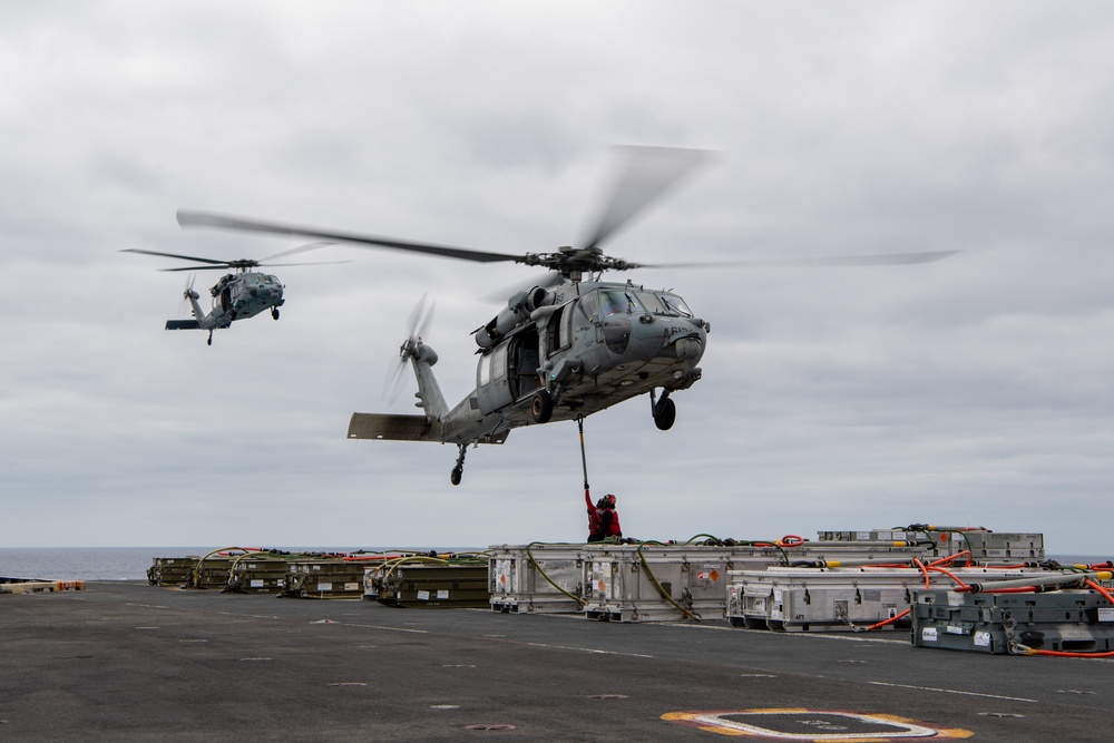 Nimitz Conducts Ammunition Offload Evolution