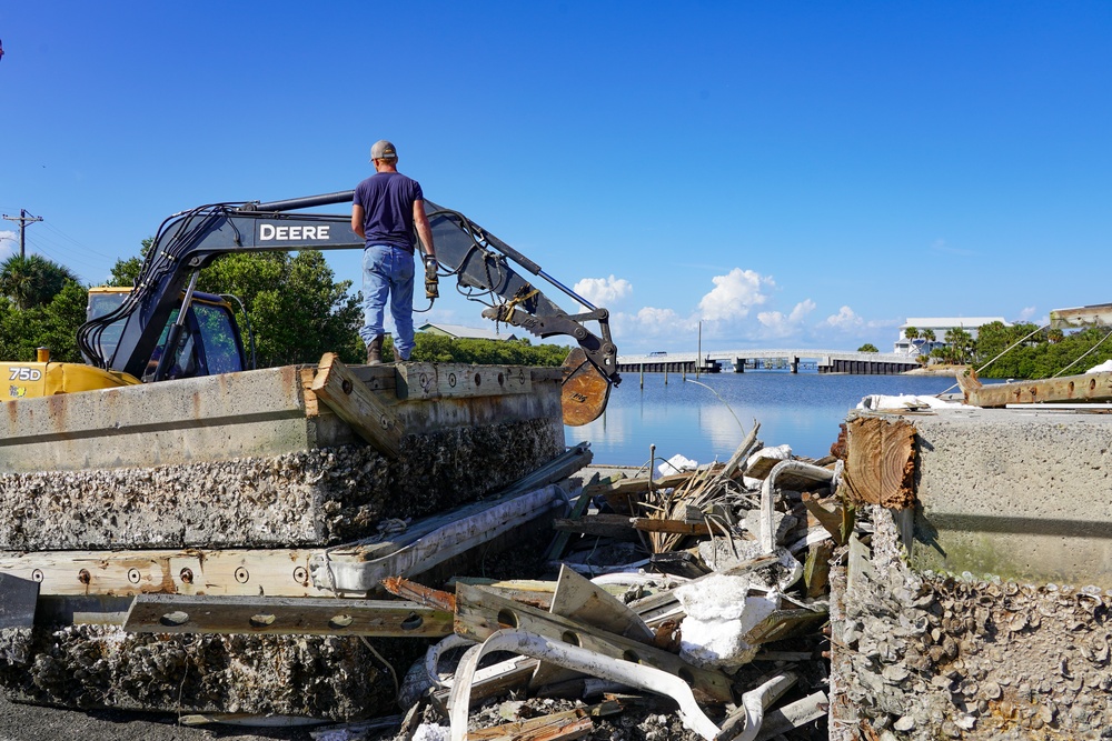 Cedar Key Marina Damage