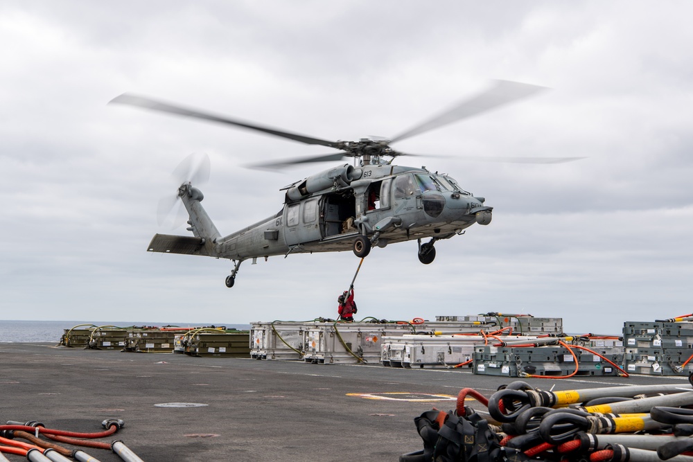 Nimitz Conducts Ammunition Offload Evolution