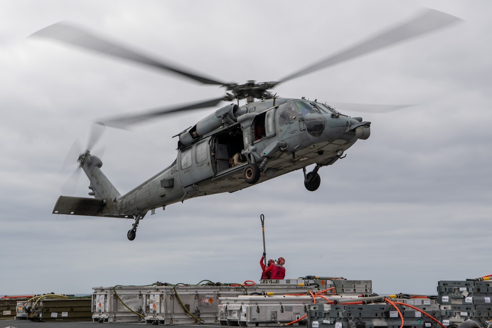 Nimitz Conducts Ammunition Offload Evolution