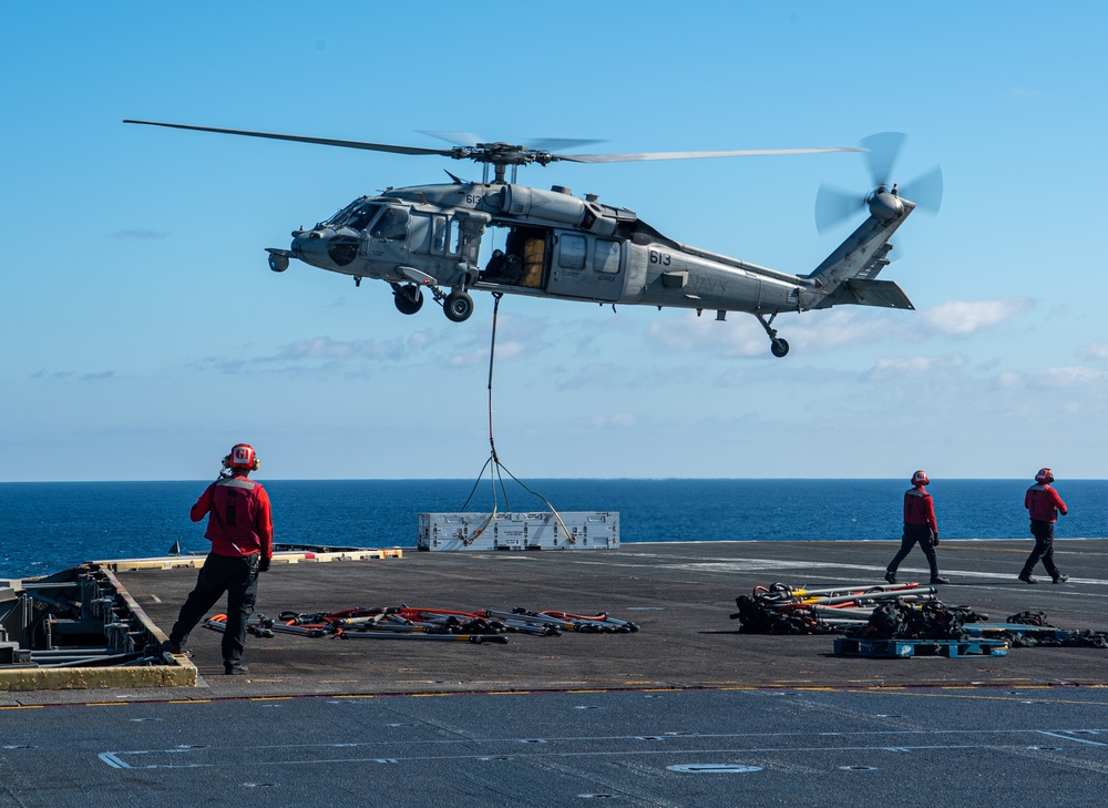 Nimitz Conducts Ammunition Offload Evolution