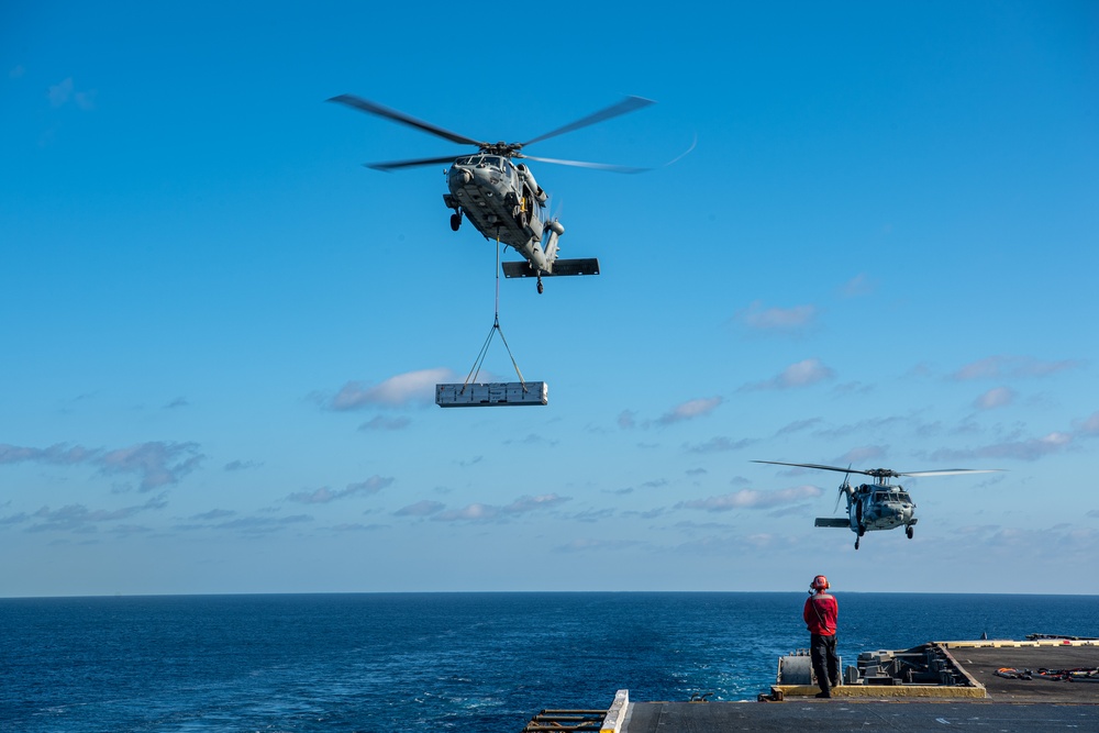 Nimitz Conducts Ammunition Offload Evolution