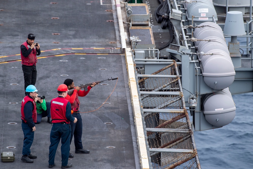 Nimitz Conducts Ammunition Offload Evolution