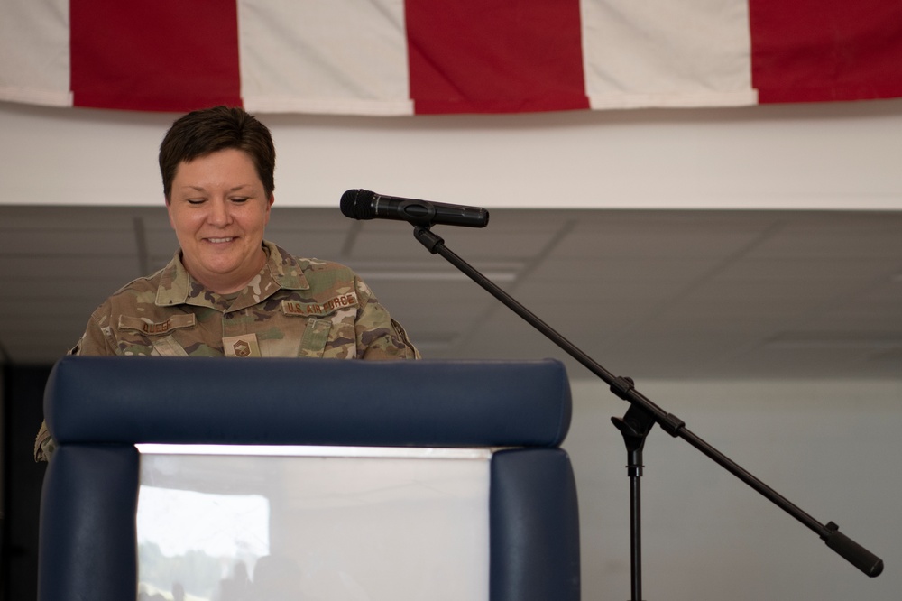 Chief Master Sgt. Sarah Queer Promotion Ceremony