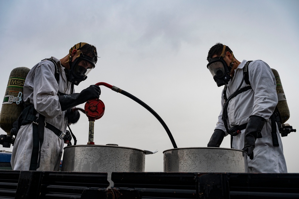 49th Wing agencies conduct mock hydrazine spill exercise