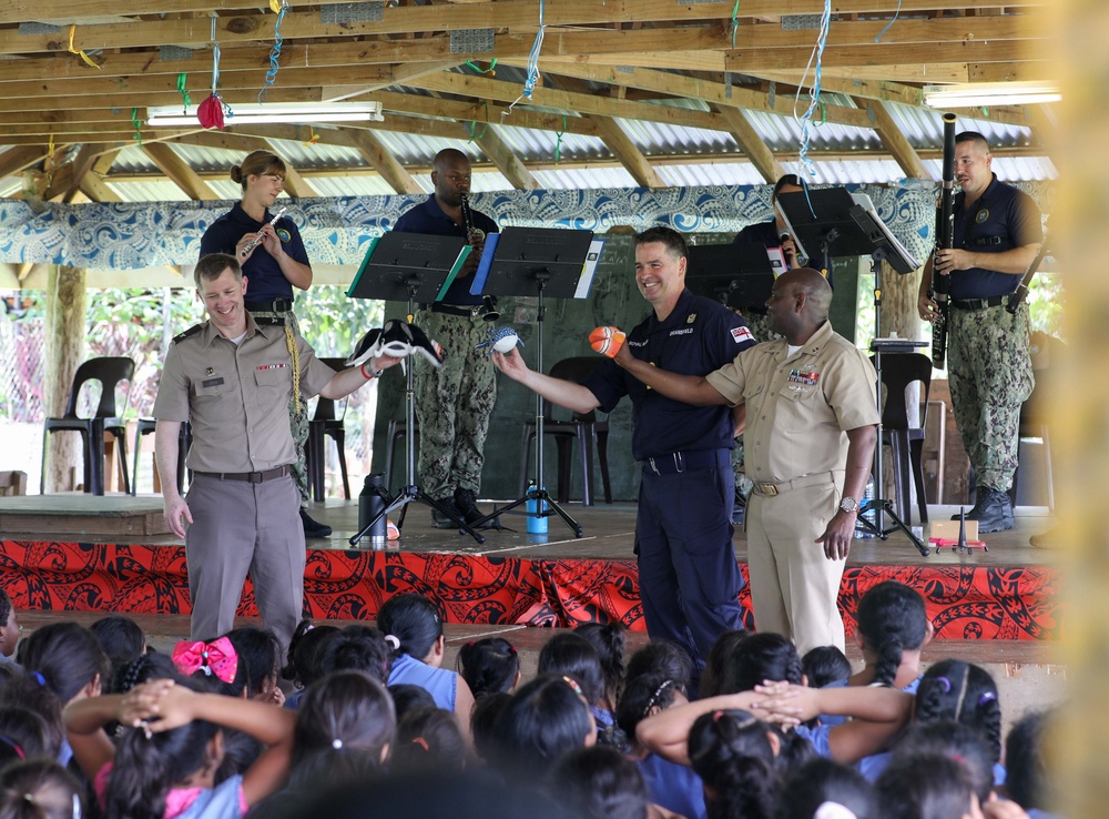 Pacific Partnership 2023 Wind Quintet Performs at Samoa Primary School