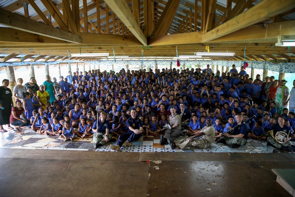 Pacific Partnership 2023 Wind Quintet Performs at Samoa Primary School