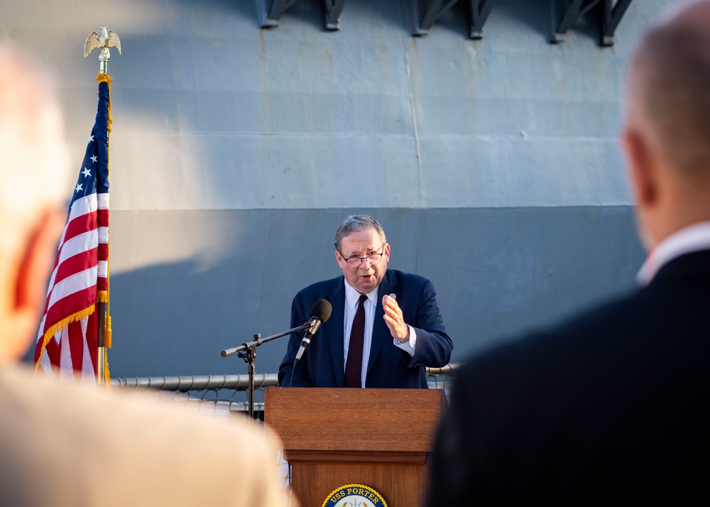 USS Porter Hosts the Cutlass Fury 2023 Reception