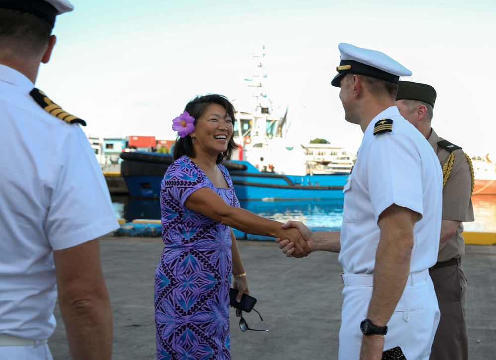 Pacific Partnership 2023 Deputy Mission Commander visits USS Jackson