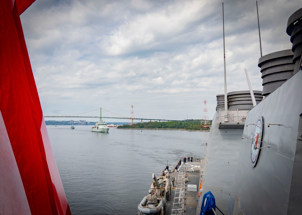 USS Porter Participates in the Halifax Fleet Week Parade