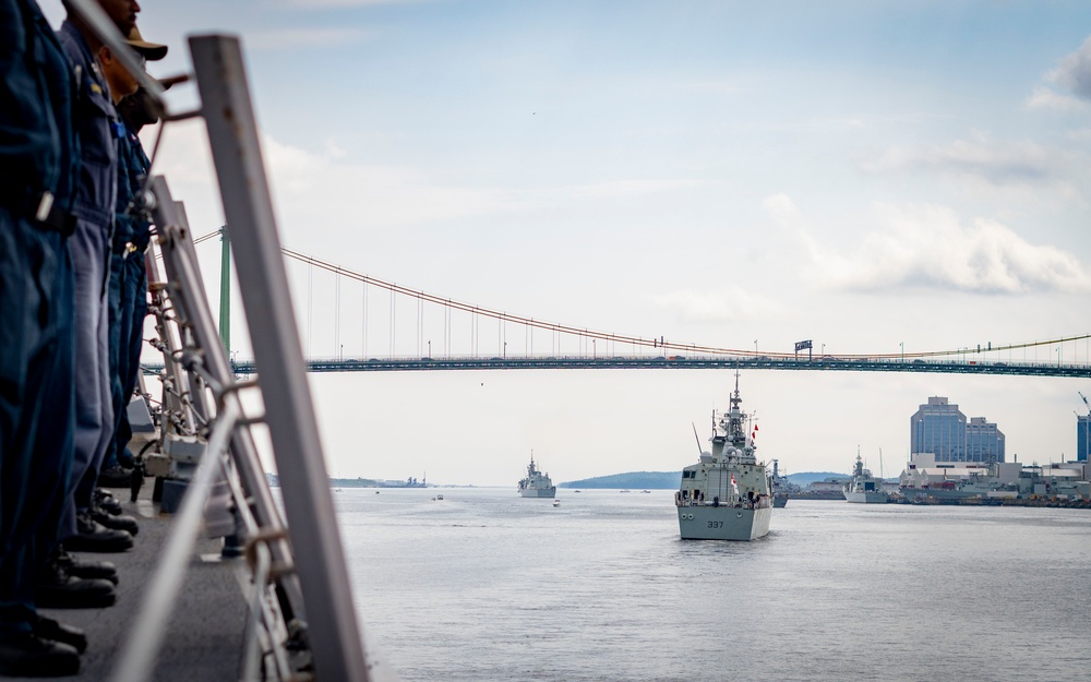 USS Porter Participates in the Halifax Fleet Week Parade